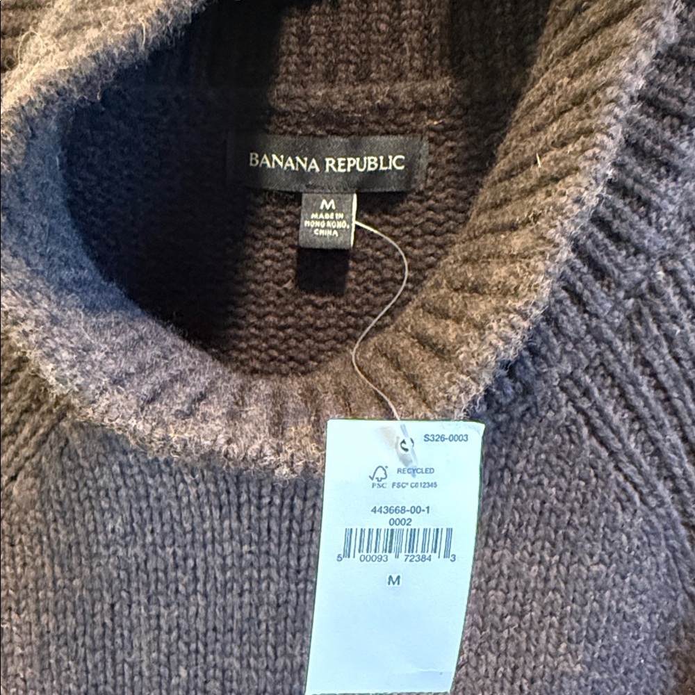 Banana Republic Rich Brown Cowl Neck Sweater - Picture 2 of 8